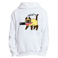 Cat What? Murderous Siamese Cat With Knife Halloween Costume Urban Pullover Hoodie