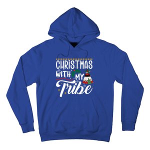 Christmas With My Tribe Red Plaid Family Matching Outfit Gift Hoodie