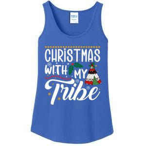 Christmas With My Tribe Red Plaid Family Matching Outfit Gift Ladies Essential Tank