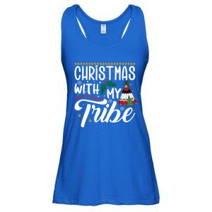 Christmas With My Tribe Red Plaid Family Matching Outfit Gift Ladies Essential Flowy Tank