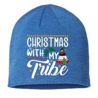 Christmas With My Tribe Red Plaid Family Matching Outfit Gift Sustainable Beanie