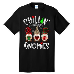 Chillin With My Gnomies Christmas Gnome Family Matching Xmas Tall T-Shirt