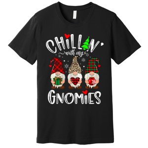 Chillin With My Gnomies Christmas Gnome Family Matching Xmas Premium T-Shirt