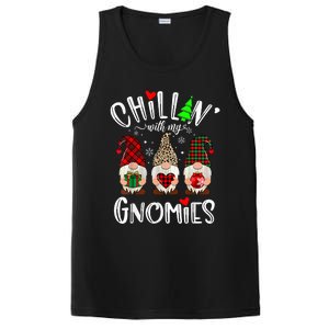 Chillin With My Gnomies Christmas Gnome Family Matching Xmas PosiCharge Competitor Tank