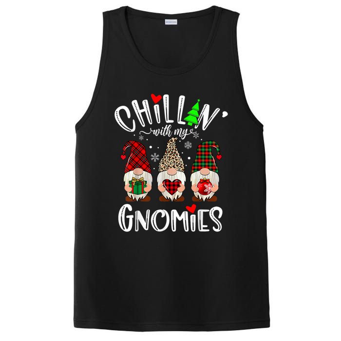 Chillin With My Gnomies Christmas Gnome Family Matching Xmas PosiCharge Competitor Tank