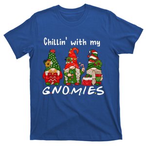 Chillin With My Gnomies Christmas Friends Garden Gnome Xmas Gift T-Shirt