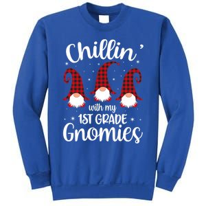 Chillin With My 1st Grade Gnomies Teacher Christmas Gnome Gift Sweatshirt