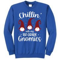 Chillin With My 1st Grade Gnomies Teacher Christmas Gnome Gift Sweatshirt