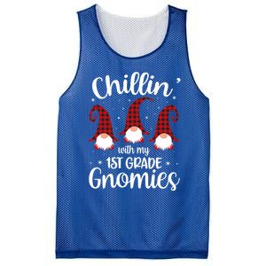 Chillin With My 1st Grade Gnomies Teacher Christmas Gnome Gift Mesh Reversible Basketball Jersey Tank