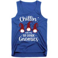 Chillin With My 1st Grade Gnomies Teacher Christmas Gnome Gift Tank Top