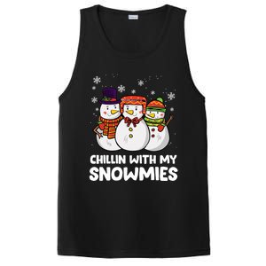 Chillin With My Snowmies Christmas Friends Winter Snow Gift PosiCharge Competitor Tank