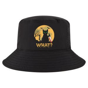 Cat What Murderous Black Cat Halloween Day Cool Comfort Performance Bucket Hat