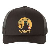 Cat What Murderous Black Cat Halloween Day Yupoong Adult 5-Panel Trucker Hat