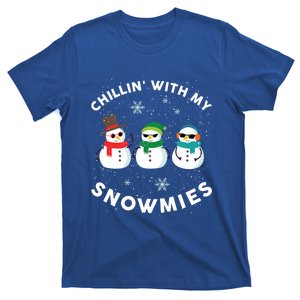 Chillin With My Snowmies Cute Snow Ugly Christmas Sweater Gift T-Shirt