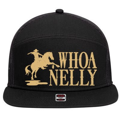 Casual Whoa Nelly Horse Country 7 Panel Mesh Trucker Snapback Hat