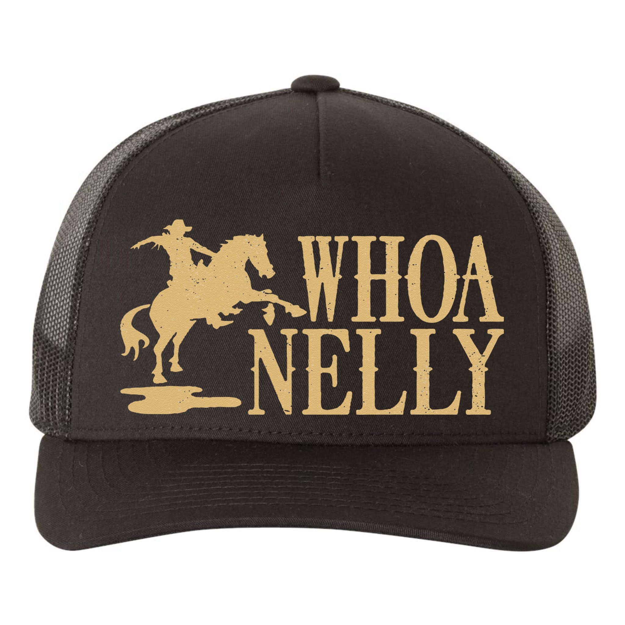 Casual Whoa Nelly Horse Country Yupoong Adult 5-Panel Trucker Hat