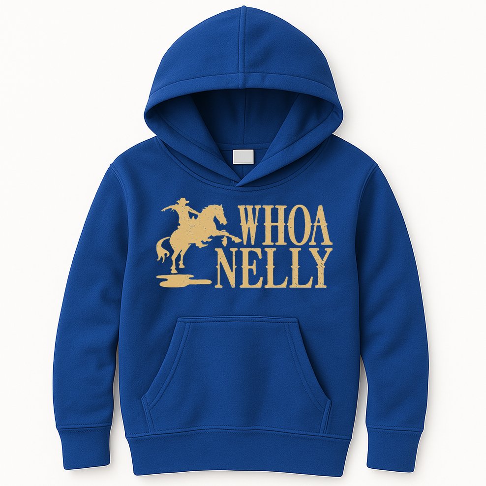 Casual Whoa Nelly Horse Country Kids Hoodie