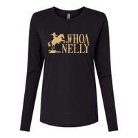 Casual Whoa Nelly Horse Country Graphic Womens Cotton Relaxed Long Sleeve T-Shirt