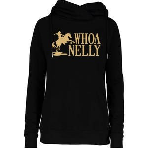 Casual Whoa Nelly Horse Country Graphic Womens Funnel Neck Pullover Hood