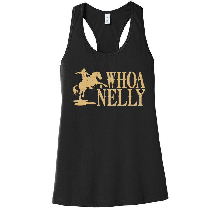 Casual Whoa Nelly Horse Country Graphic Women's Racerback Tank