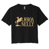 Casual Whoa Nelly Horse Country Graphic Women's Crop Top Tee