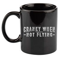 Cranky When Not Flying Funny Cranky Pilot When Not Flying 11oz C Handle Ceramic Mug