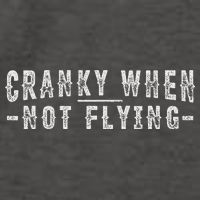 Cranky When Not Flying Funny Cranky Pilot When Not Flying Vector Backpack