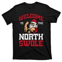 Christmas Welcome North Swole Xmas Muscle Gym T-Shirt