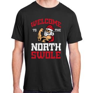 Christmas Welcome North Swole Xmas Muscle Gym Adult ChromaSoft Performance T-Shirt