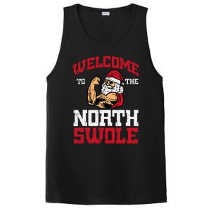 Christmas Welcome North Swole Xmas Muscle Gym PosiCharge Competitor Tank