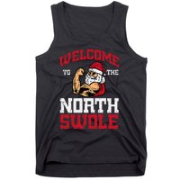 Christmas Welcome North Swole Xmas Muscle Gym Tank Top