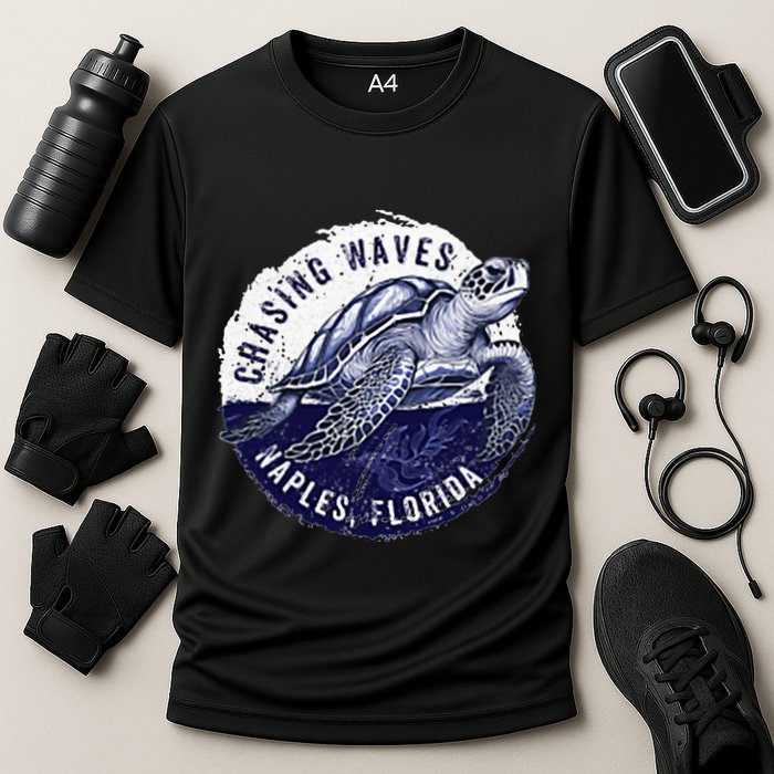 Chasing Waves Naples Florida Cooling Performance Crew T-Shirt