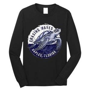 Chasing Waves Naples Florida Long Sleeve Shirt