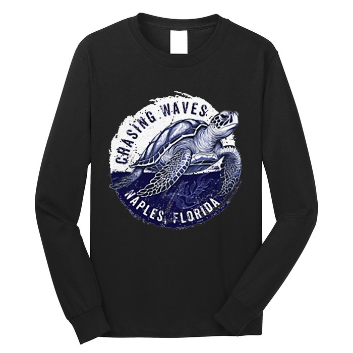 Chasing Waves Naples Florida Long Sleeve Shirt