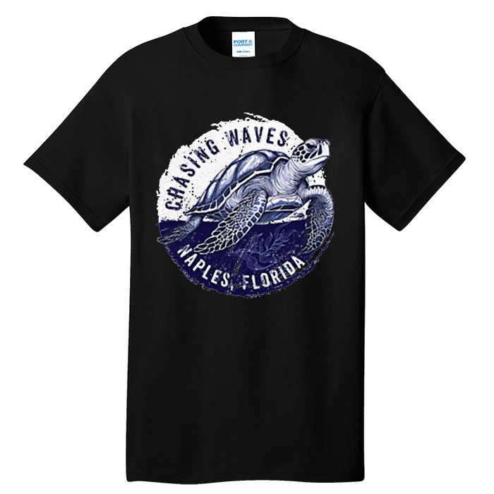 Chasing Waves Naples Florida Tall T-Shirt