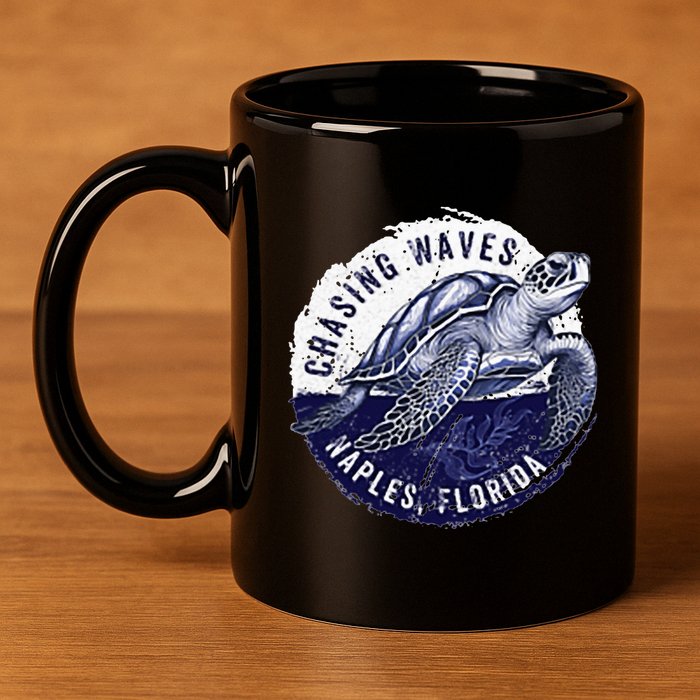 Chasing Waves Naples Florida 11oz C Handle Ceramic Mug