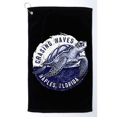 Chasing Waves Naples Florida Golf Towel
