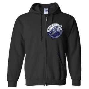 Chasing Waves Naples Florida Full Zip Hoodie