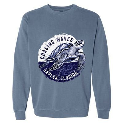 Chasing Waves Naples Florida Garment-Dyed Sweatshirt