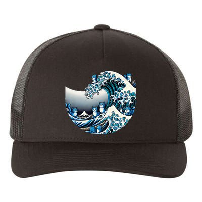 Cute Wave Of Blue Cats For Kamala Funny Gift Yupoong Adult 5-Panel Trucker Hat