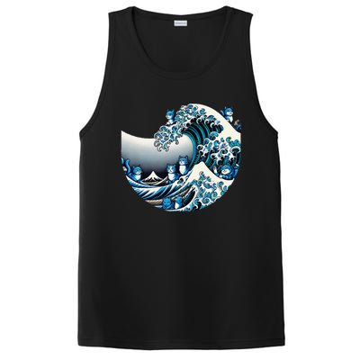 Cute Wave Of Blue Cats For Kamala Funny Gift PosiCharge Competitor Tank