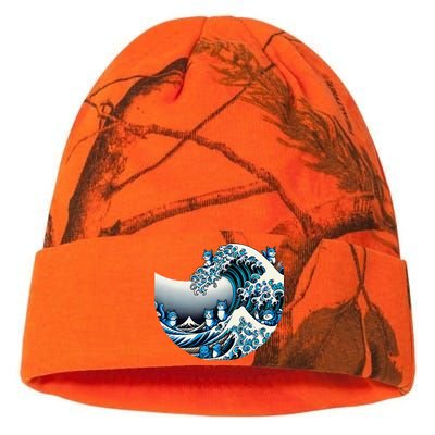 Cute Wave Of Blue Cats For Kamala Funny Gift Kati Licensed 12" Camo Beanie