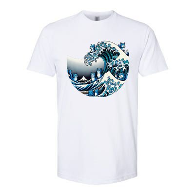 Cute Wave Of Blue Cats For Kamala Funny Gift Softstyle CVC T-Shirt