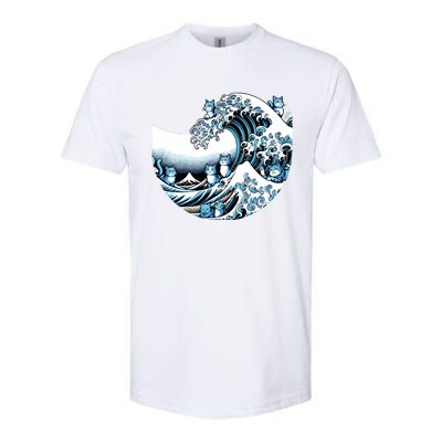 Cute Wave Of Blue Cats For Kamala Funny Softstyle® CVC T-Shirt