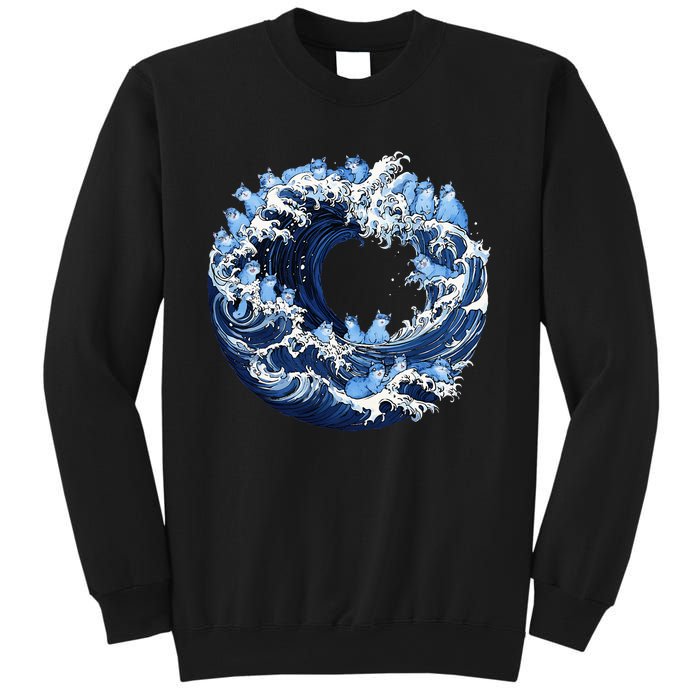 Cute Wave Of Blue Cats For Kamala Sweatshirt