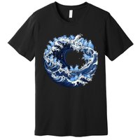 Cute Wave Of Blue Cats For Kamala Premium T-Shirt