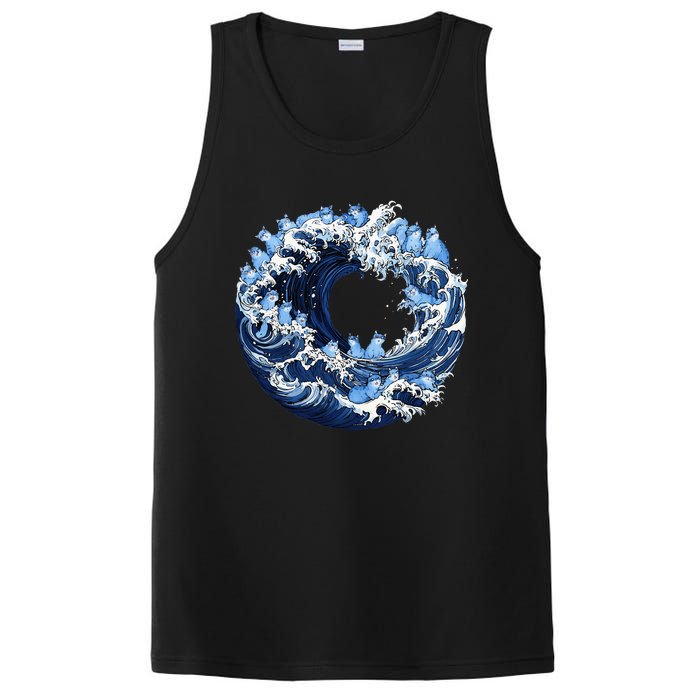 Cute Wave Of Blue Cats For Kamala PosiCharge Competitor Tank