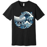 Cute Wave Of Blue Cats For Kamala Funny Premium T-Shirt