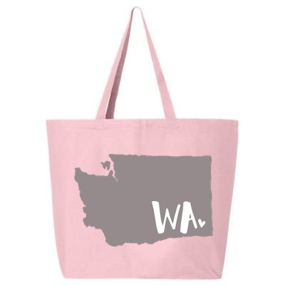 Cute Washington Outline Gift From Wa 25L Jumbo Tote