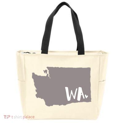 Cute Washington Outline Gift From Wa Zip Tote Bag